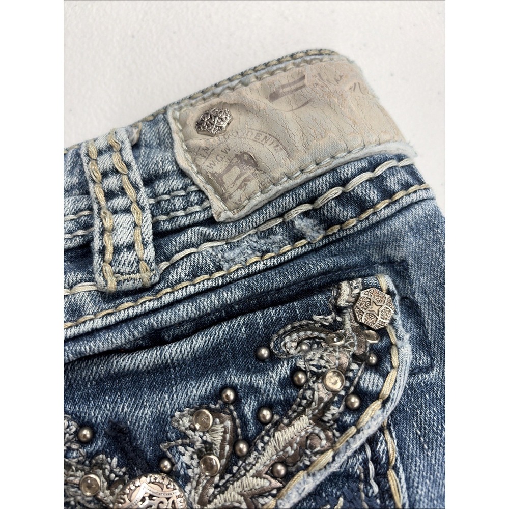 Silver Jeans Women's Suki 17 Bootcut Blue Denim W31 / L34 Very Embellished - Picture 8 of 10